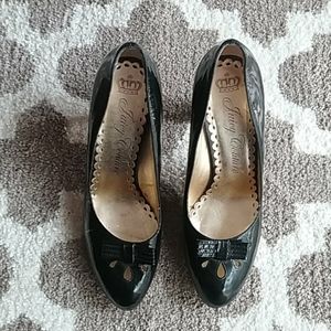 Juicy Couture Women's Sz 9 1/2 M Black Patent 4”